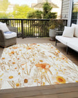 LOOMLAN Rugs Cordela Ivory Washable Indoor-Outdoor Rug
