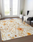 LOOMLAN Rugs Cordela Ivory Washable Indoor-Outdoor Rug