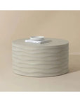 Corey Concrete Outdoor Round Coffee Table - LOOMLAN - SUNPAN - Outdoor Coffee Tables