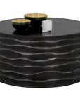 Corey Concrete Outdoor Round Coffee Table - LOOMLAN - SUNPAN - Outdoor Coffee Tables
