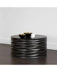 Corey Concrete Outdoor Round Coffee Table - LOOMLAN - SUNPAN - Outdoor Coffee Tables