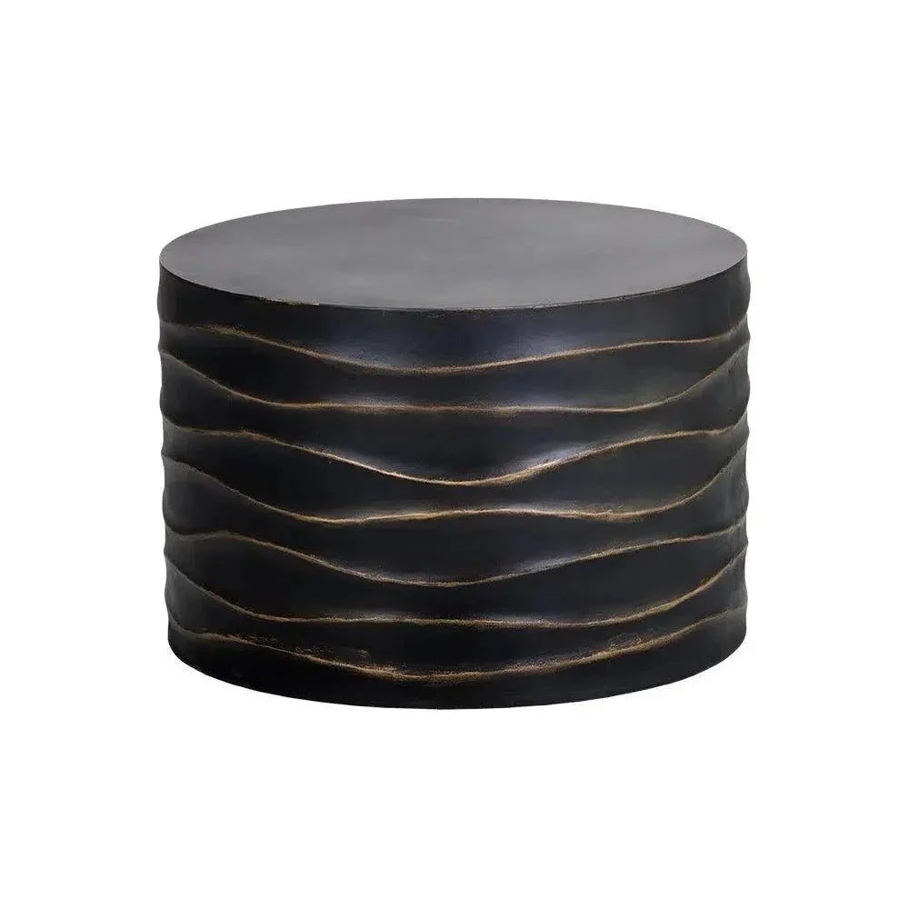 Corey Concrete Outdoor Round Coffee Table - LOOMLAN - SUNPAN - Outdoor Coffee Tables