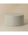 Corey Concrete Outdoor Round Coffee Table - LOOMLAN - SUNPAN - Outdoor Coffee Tables