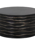 Corey Concrete Outdoor Round Coffee Table - LOOMLAN - SUNPAN - Outdoor Coffee Tables