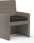 Coronado Sunbrella Outdoor Dining Chair 2PC - LOOMLAN - Sunset West - Outdoor Dining Chairs