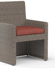 Coronado Sunbrella Outdoor Dining Chair 2PC - LOOMLAN - Sunset West - Outdoor Dining Chairs