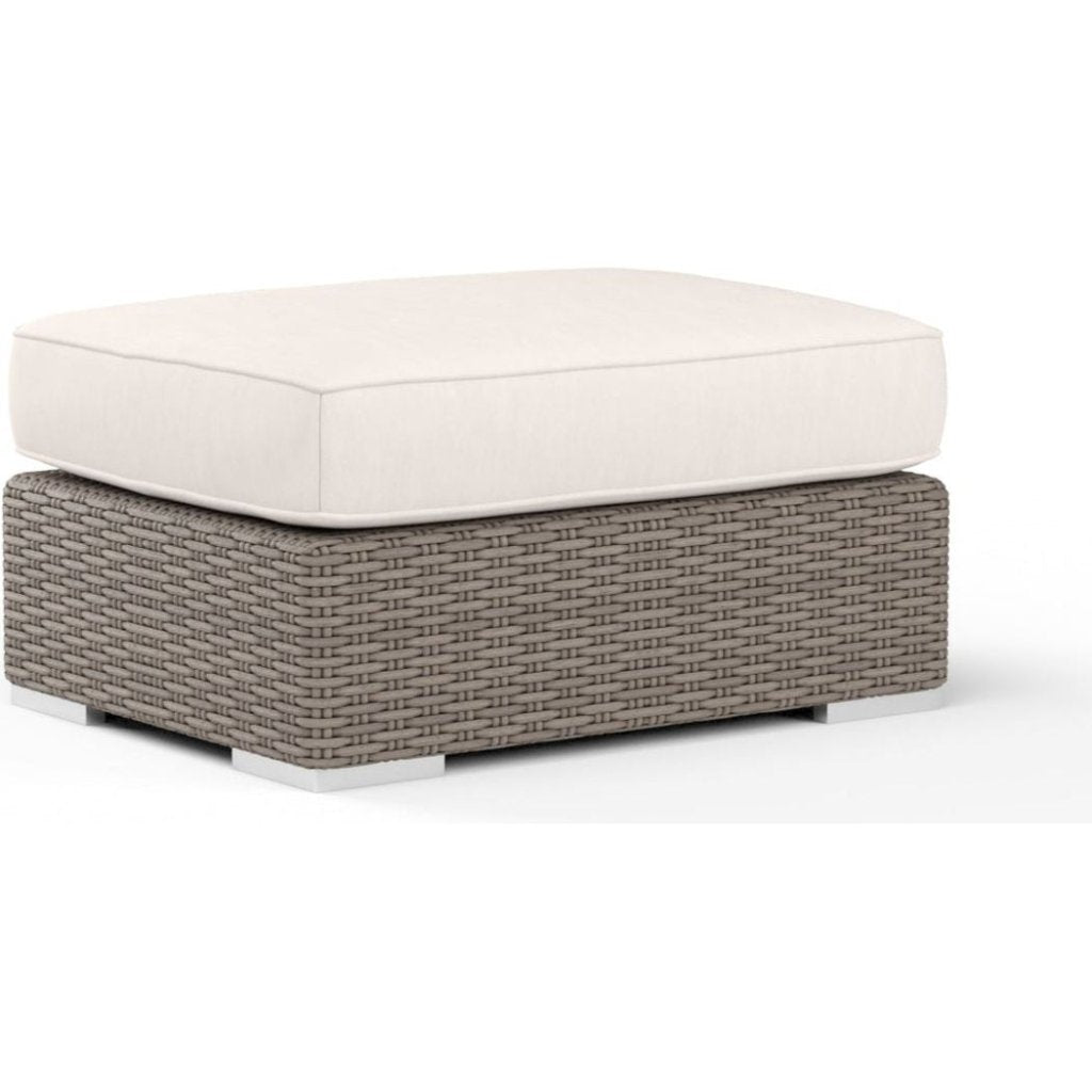 Coronado Sunbrella Outdoor Ottoman - LOOMLAN - Sunset West - Outdoor Ottomans
