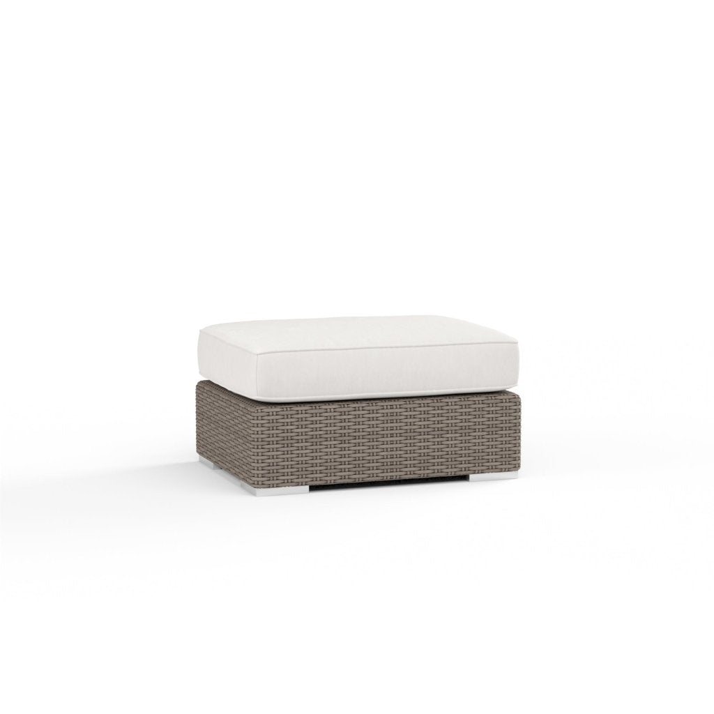 Coronado Sunbrella Outdoor Ottoman - LOOMLAN - Sunset West - Outdoor Ottomans