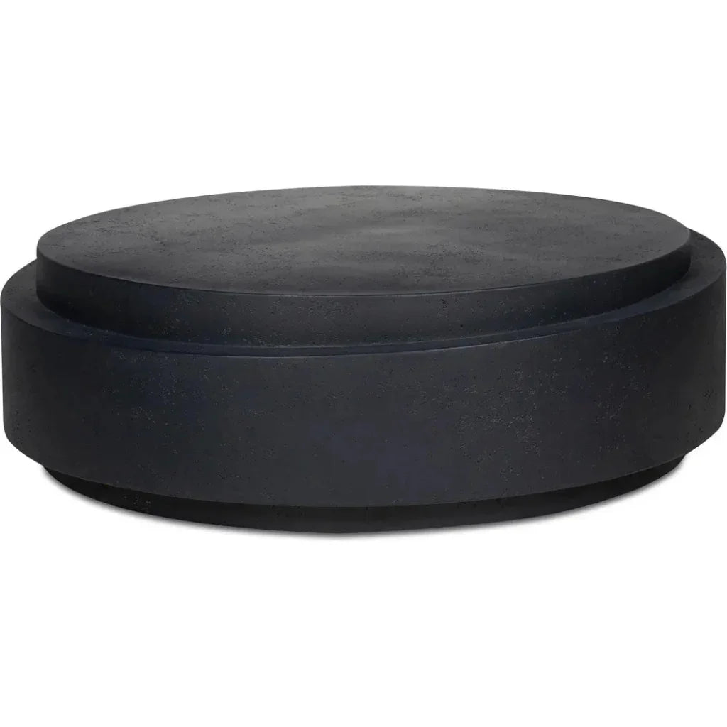 Cosmo Concrete Outdoor Round Coffee Table - LOOMLAN - Moe&#39;s Home - Outdoor Coffee Tables