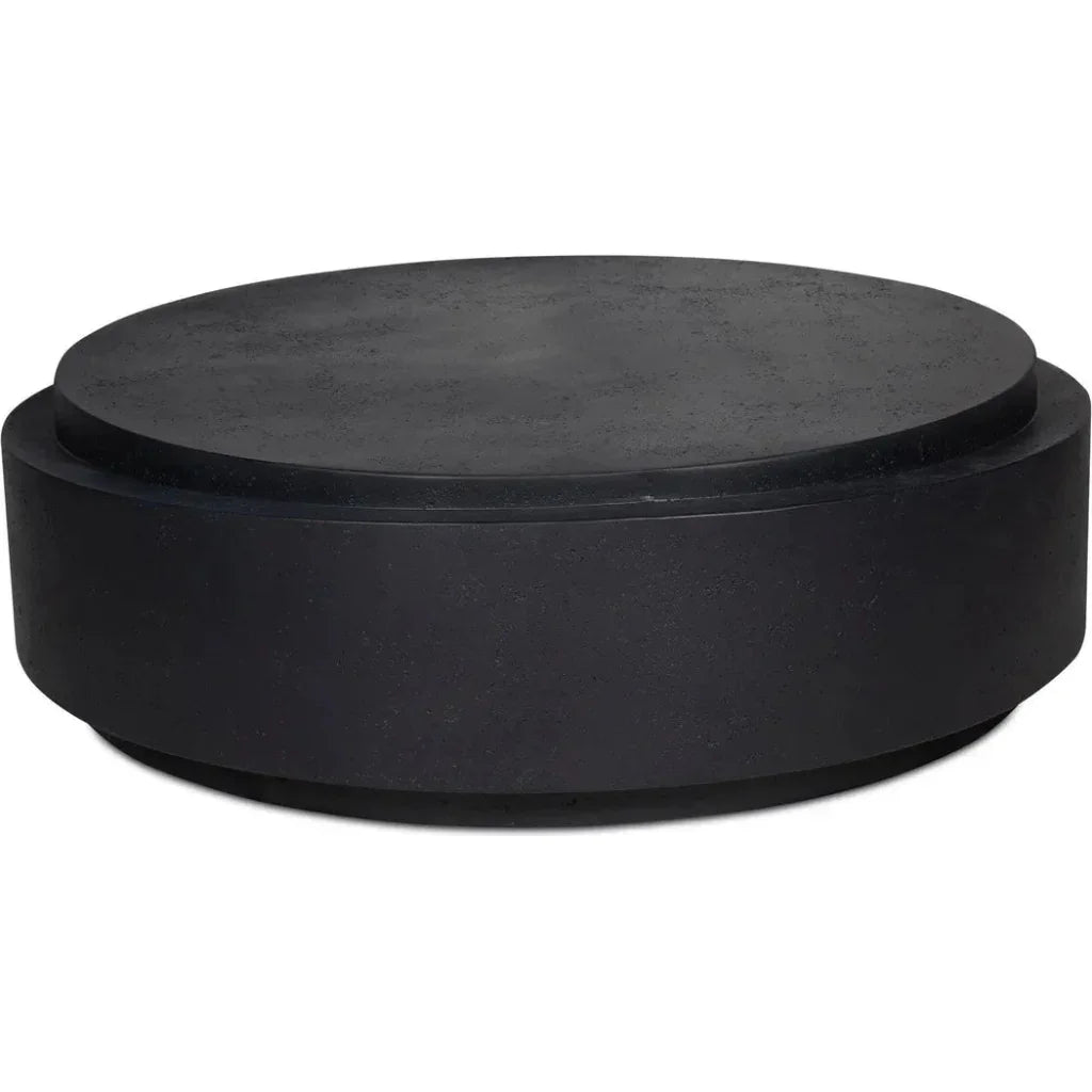 Cosmo Concrete Outdoor Round Coffee Table - LOOMLAN - Moe's Home - Outdoor Coffee Tables