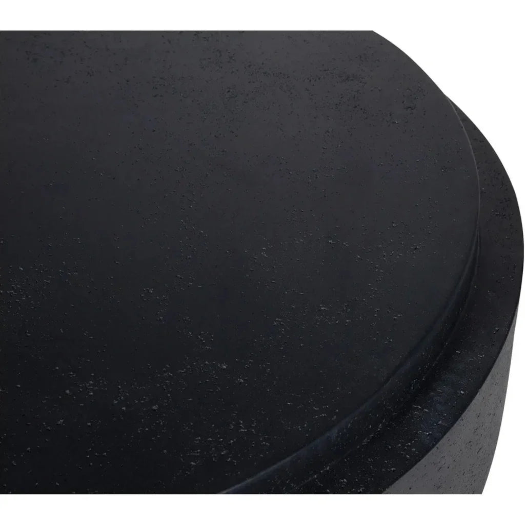 Cosmo Concrete Outdoor Round Coffee Table - LOOMLAN - Moe&#39;s Home - Outdoor Coffee Tables