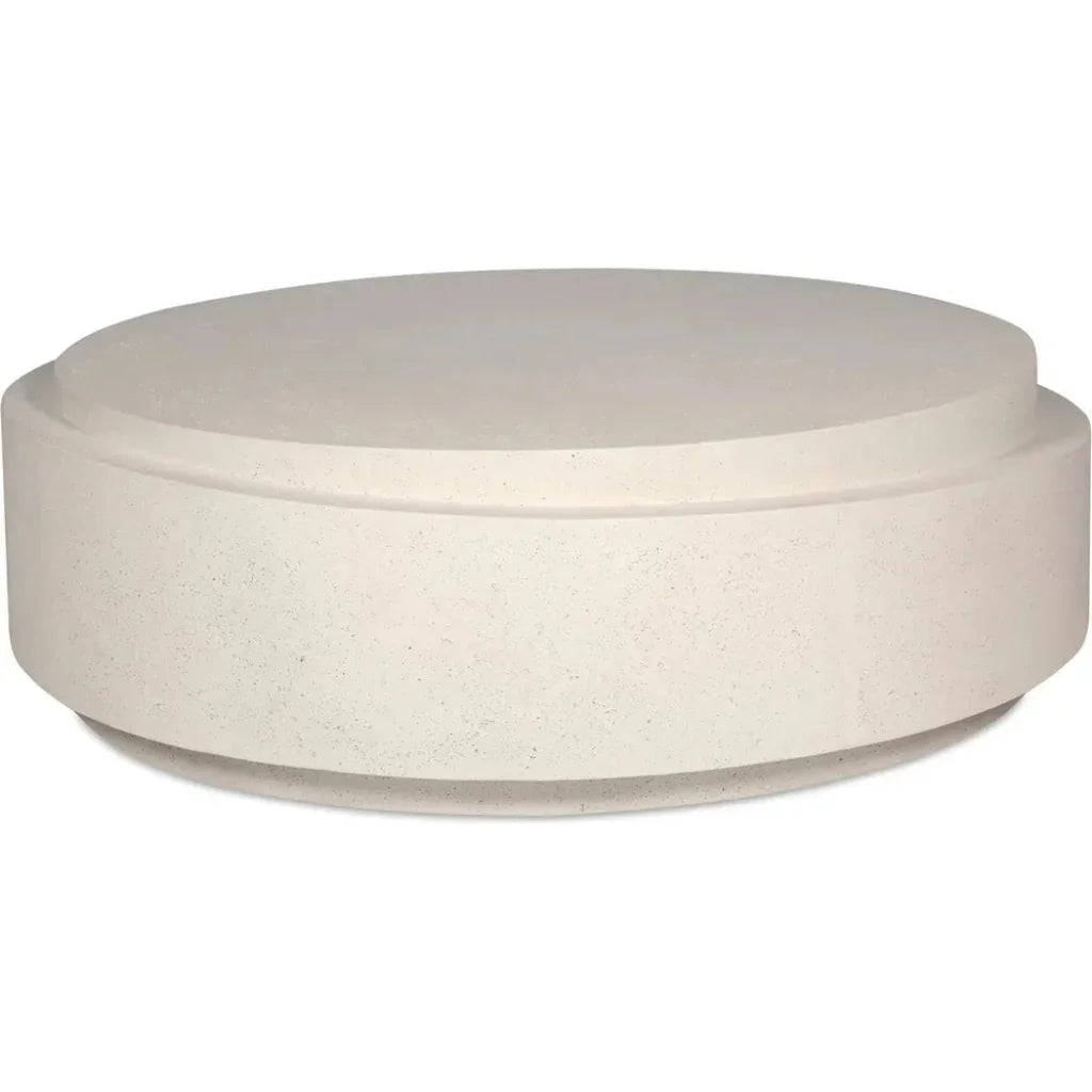 Cosmo Concrete Outdoor Round Coffee Table - LOOMLAN - Moe&#39;s Home - Outdoor Coffee Tables