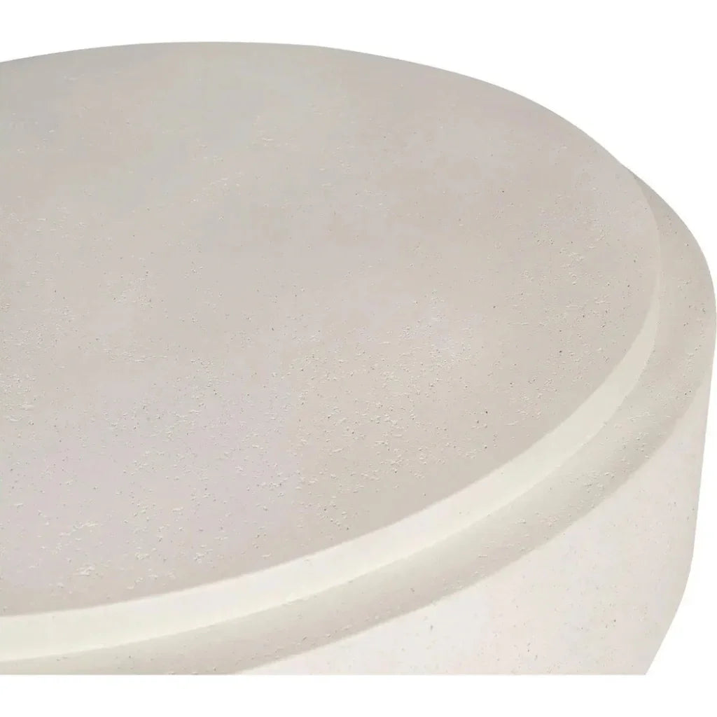 Cosmo Concrete Outdoor Round Coffee Table - LOOMLAN - Moe&#39;s Home - Outdoor Coffee Tables