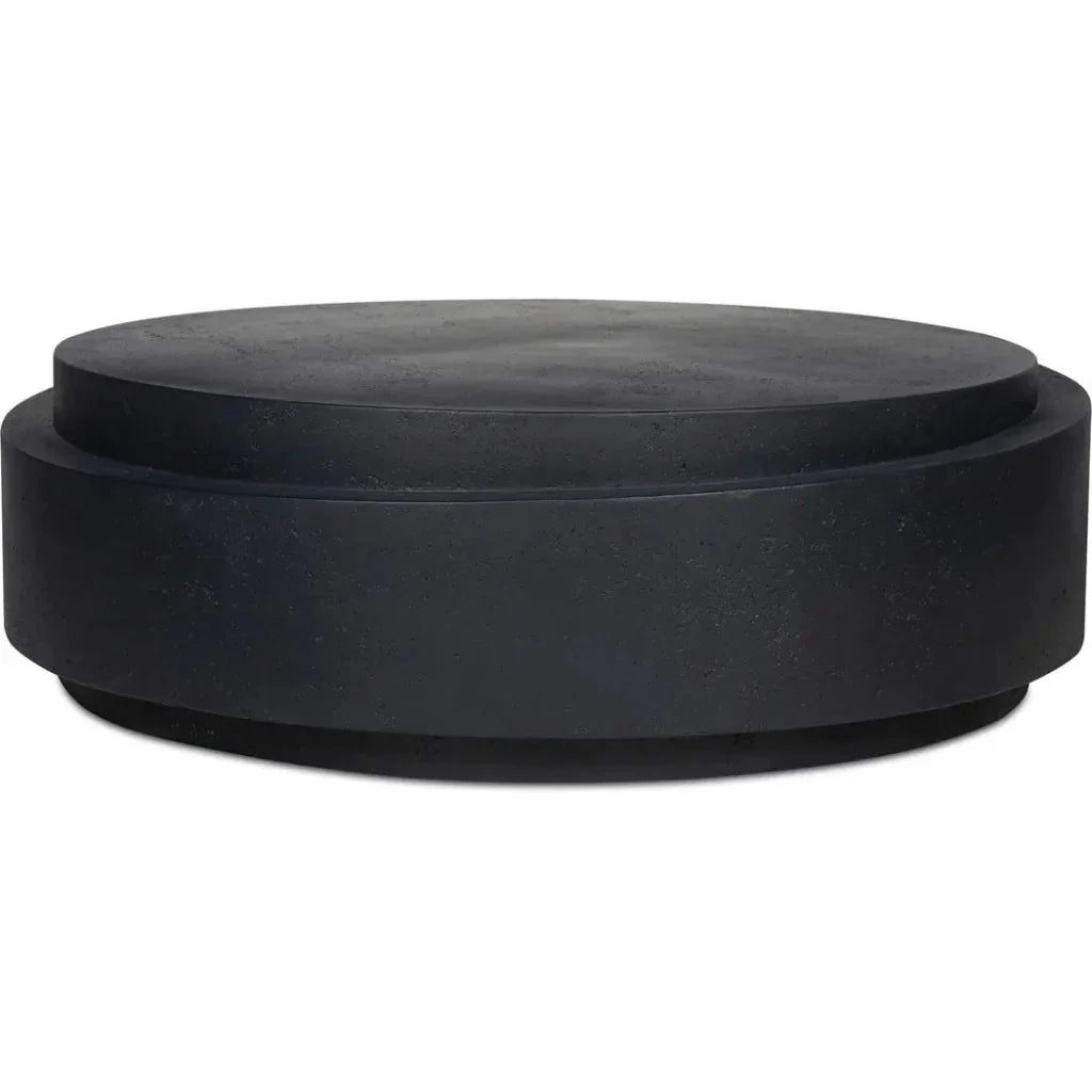 Cosmo Concrete Outdoor Round Coffee Table - LOOMLAN - Moe&#39;s Home - Outdoor Coffee Tables