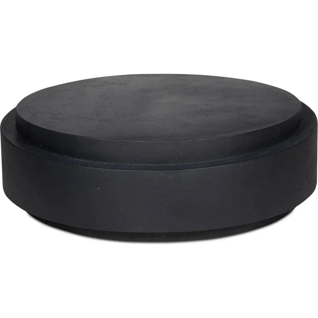 Cosmo Concrete Outdoor Round Coffee Table - LOOMLAN - Moe's Home - Outdoor Coffee Tables