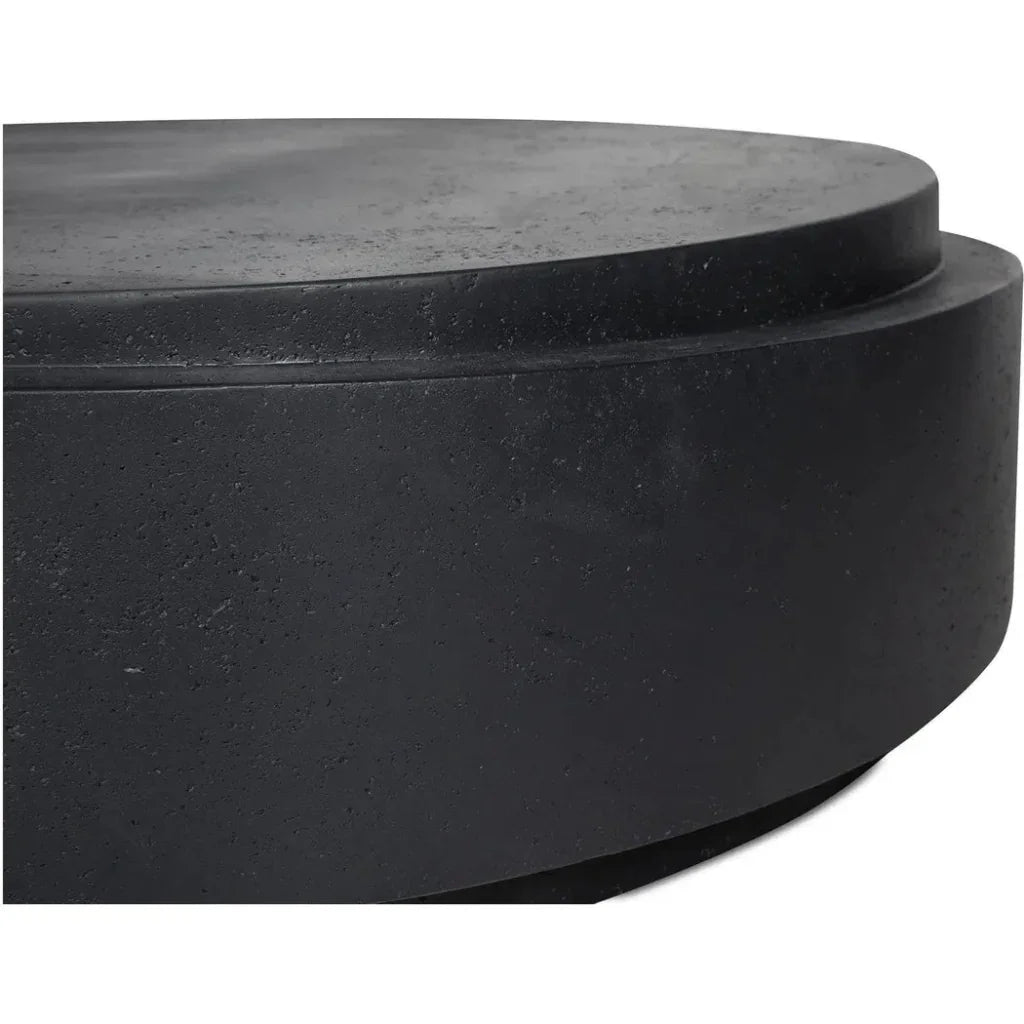 Cosmo Concrete Outdoor Round Coffee Table - LOOMLAN - Moe's Home - Outdoor Coffee Tables