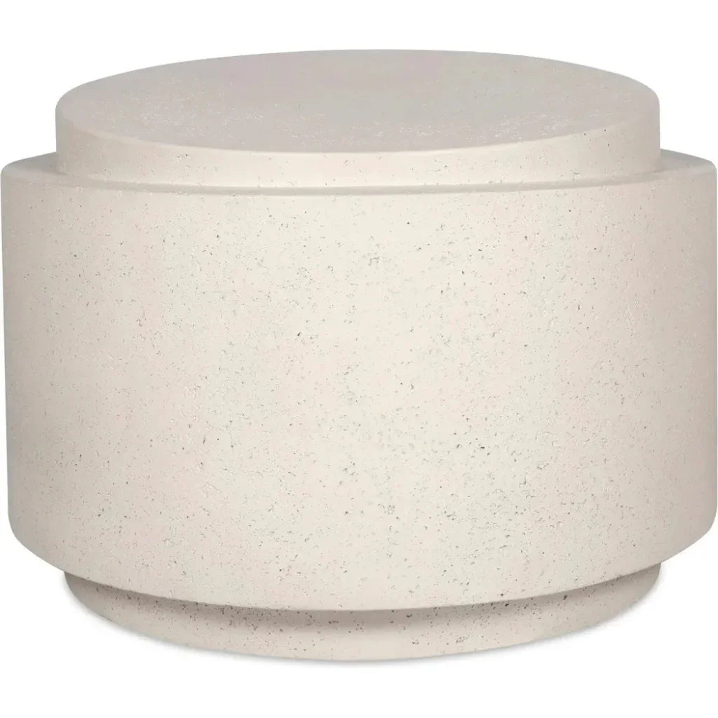 Cosmo Concrete &amp; Stone Outdoor Round Accent Table - LOOMLAN - Moe&#39;s Home - Outdoor Side Tables