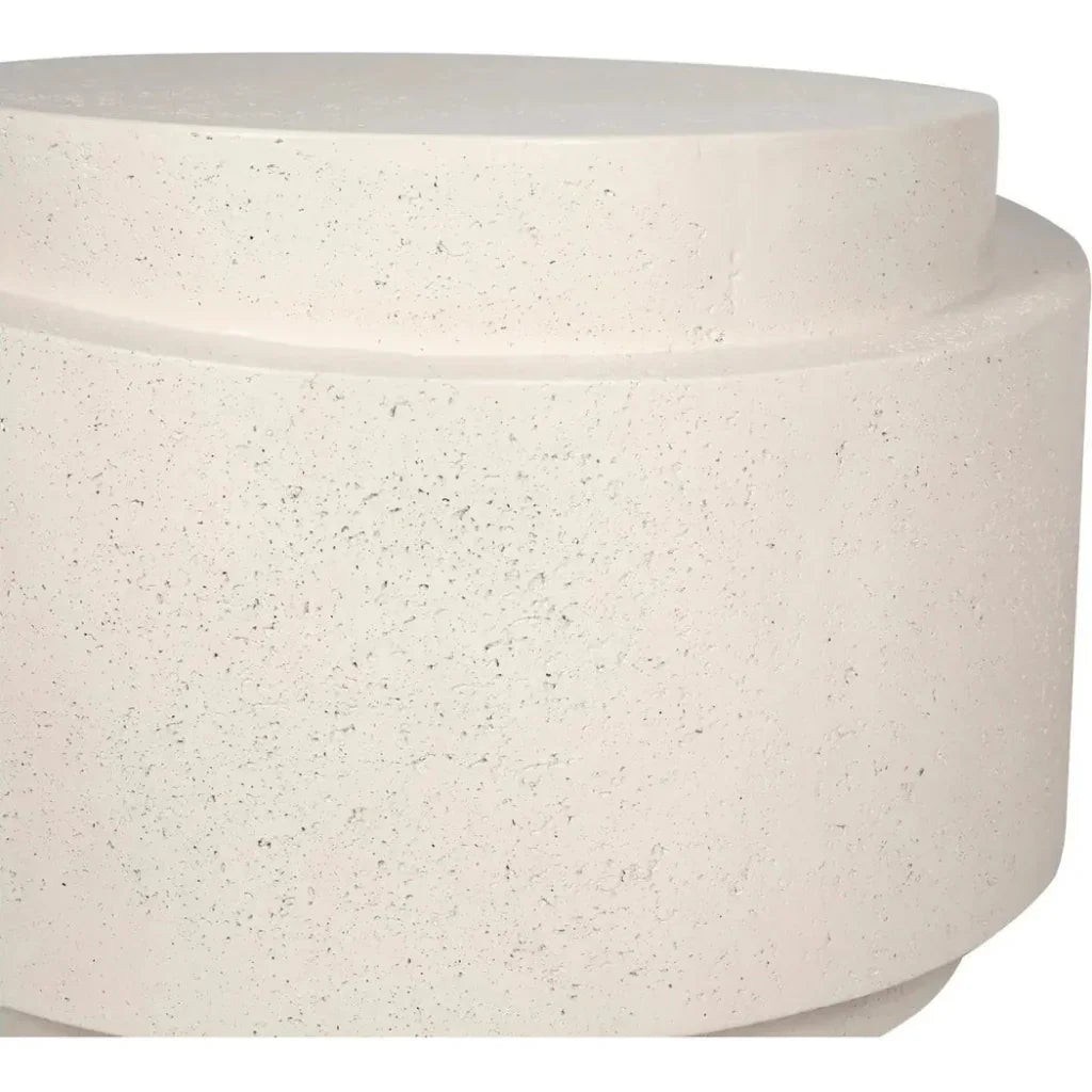 Cosmo Concrete &amp; Stone Outdoor Round Accent Table - LOOMLAN - Moe&#39;s Home - Outdoor Side Tables