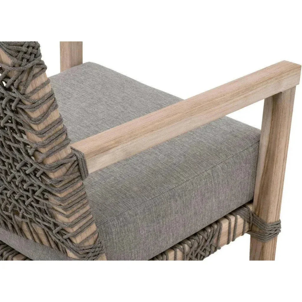 Costa Outdoor Club Chair Gray Teak - LOOMLAN - Essentials For Living - Outdoor Accent Chairs