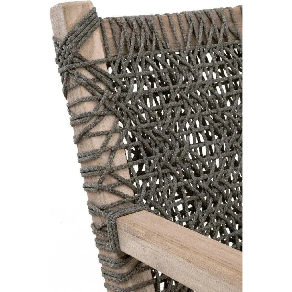 Costa Outdoor Club Chair Gray Teak - LOOMLAN - Essentials For Living - Outdoor Accent Chairs