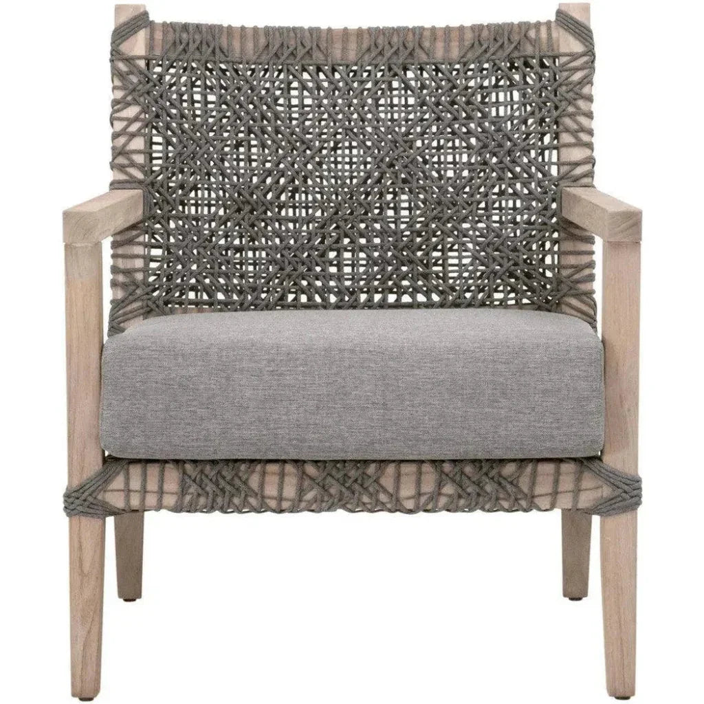 Costa Outdoor Club Chair Gray Teak - LOOMLAN - Essentials For Living - Outdoor Accent Chairs