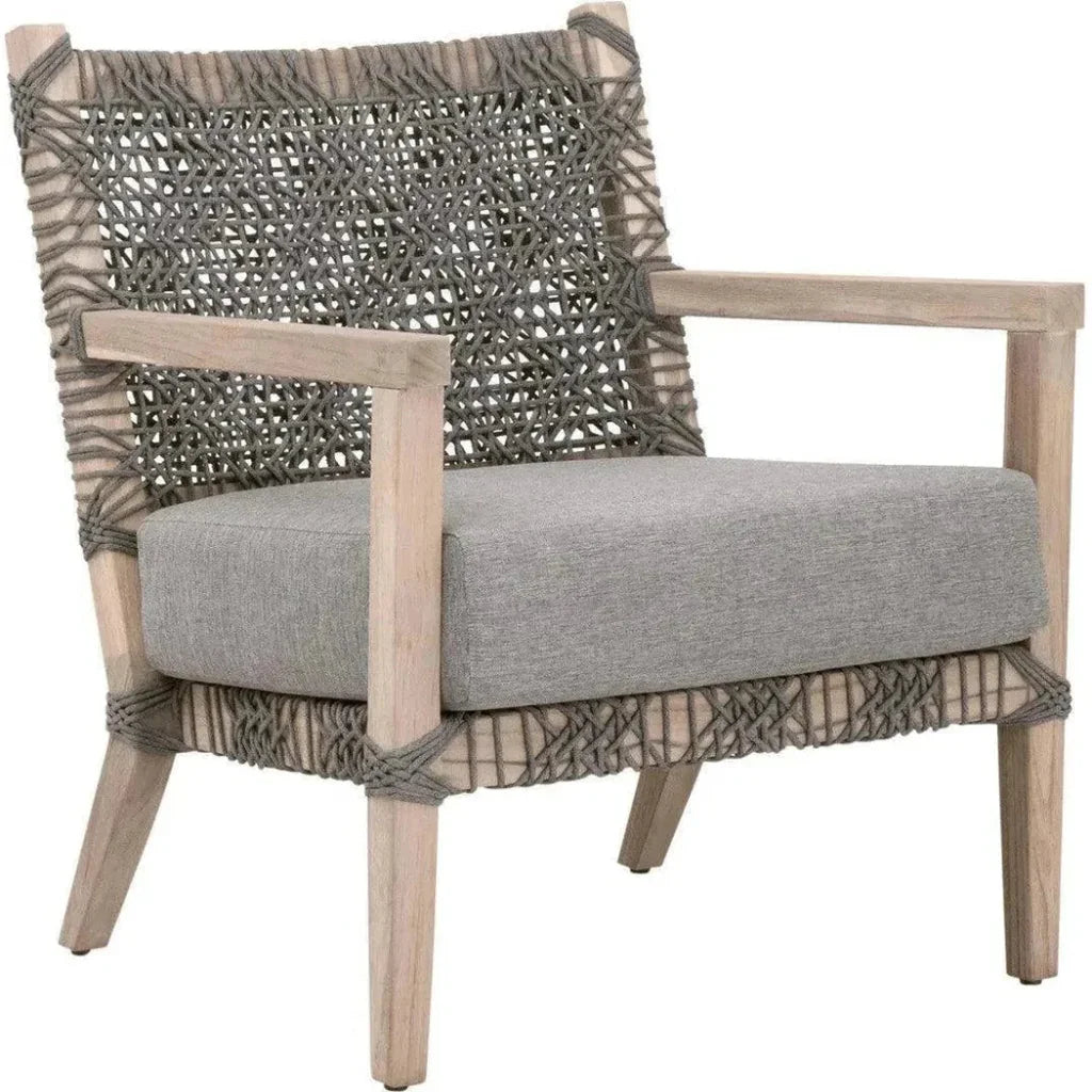 Costa Outdoor Club Chair Gray Teak - LOOMLAN - Essentials For Living - Outdoor Accent Chairs