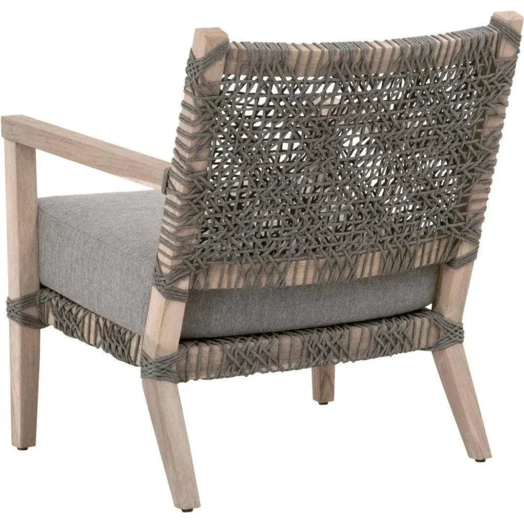 Costa Outdoor Club Chair Gray Teak - LOOMLAN - Essentials For Living - Outdoor Accent Chairs