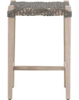 Costa Outdoor Counter Stool Teak Wood Performance Rope - LOOMLAN - Essentials For Living - Outdoor Counter Stools