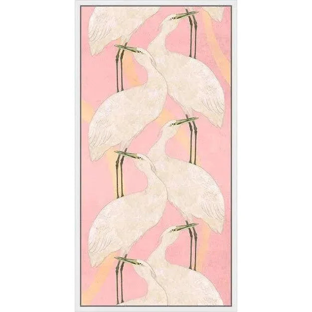 LOOMLAN Crane Dance Two Step Artwork d Canvas Floating
