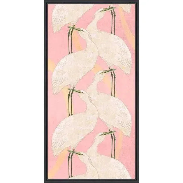 LOOMLAN Crane Dance Two Step Artwork d Canvas Floating