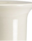 Cream Glazed Porcelain Outdoor Garden Stool - LOOMLAN - Chelsea House - Poufs and Stools