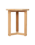 Cross Legs Nesting Teak Patio Side Table - LOOMLAN - HiTeak - Outdoor Side Tables