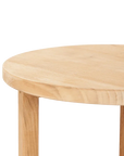 Cross Legs Nesting Teak Patio Side Table - LOOMLAN - HiTeak - Outdoor Side Tables