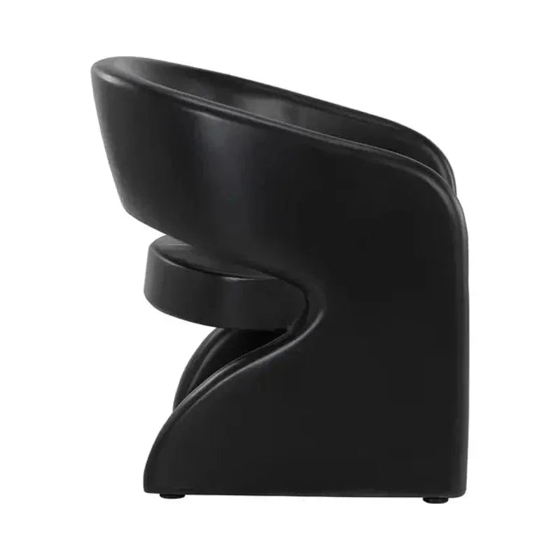Cura Concrete Black Outdoor Lounge Chair - LOOMLAN - SUNPAN - Outdoor Lounge Chairs