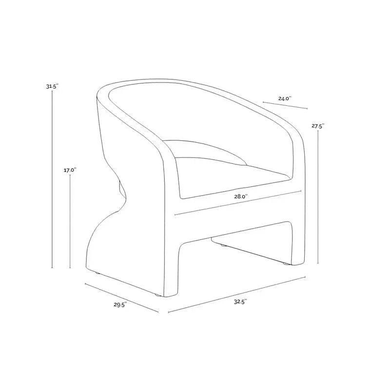 Cura Concrete Black Outdoor Lounge Chair - LOOMLAN - SUNPAN - Outdoor Lounge Chairs