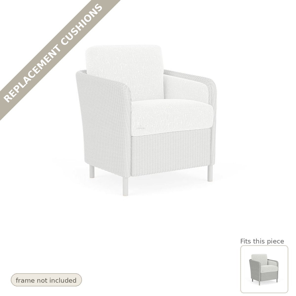 Cushions: Replacement Cushion For Visions Outdoor Dining Armchair - Commercial Grade
