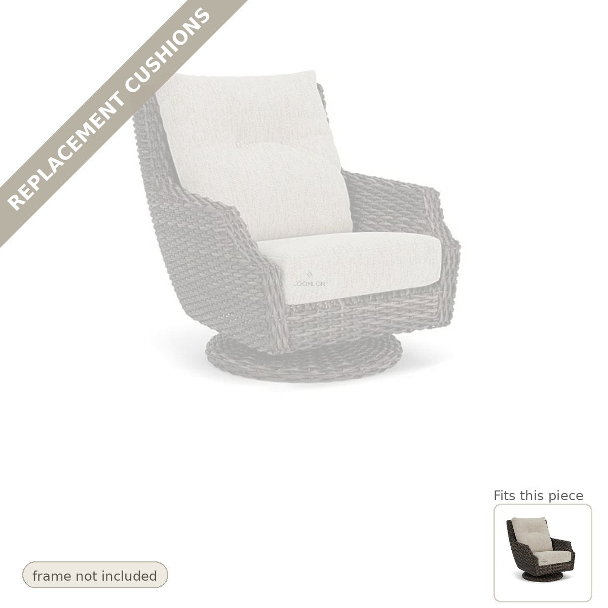 Cushions: Replacement Cushion For Largo High Back Lounge Chair - Commercial Grade