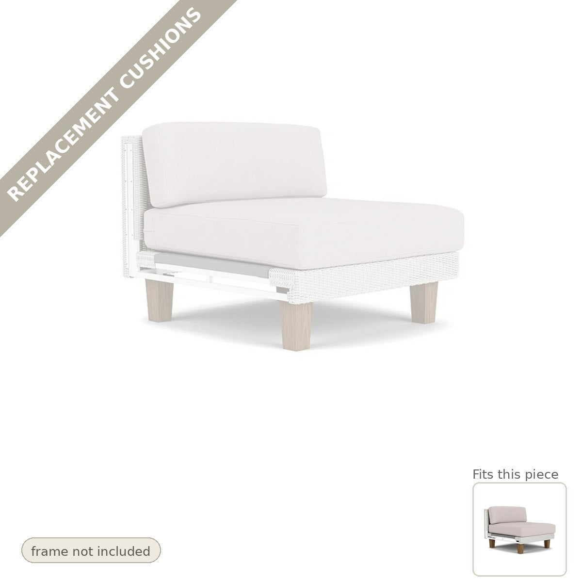 Cushions: Replacement Cushions For Catalina Outdoor Lounge Chair - Commercial Grade
