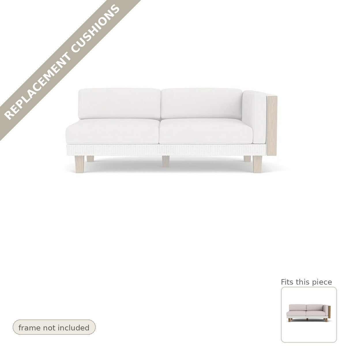 Cushions: Replacement Cushions For Catalina Deep Seat Sofa - Commercial Grade