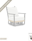 Cushions: Replacement Cushion For Low Country Glider Lounge Chair - Commercial Grade