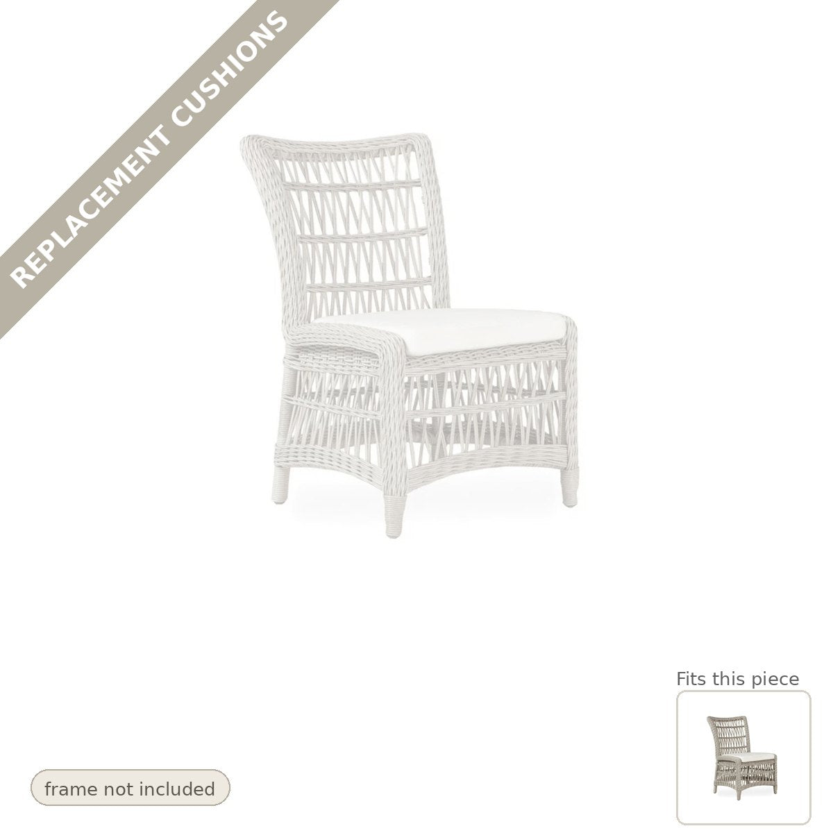 Cushions: Replacement Cushions for Mackinac Dining Chair Outdoor - Commercial Grade