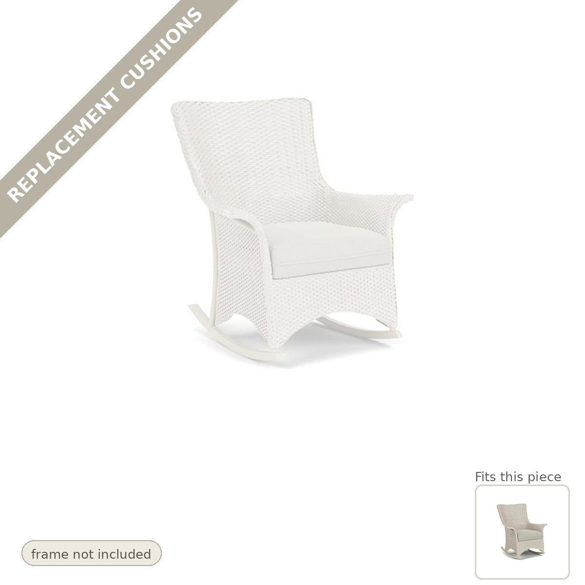 Cushions: Replacement Cushions For Mandalay Outdoor Porch Rocker - Commercial Grade