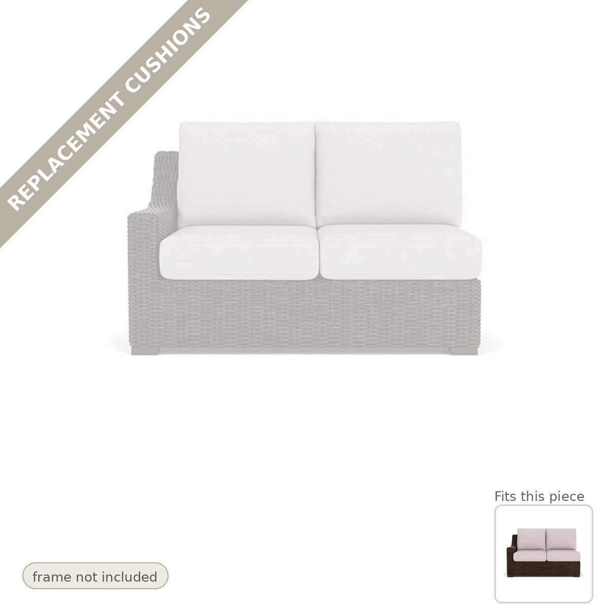 Cushions: Replacement Cushions For Mesa Outdoor Right Loveseat - Commercial Grade
