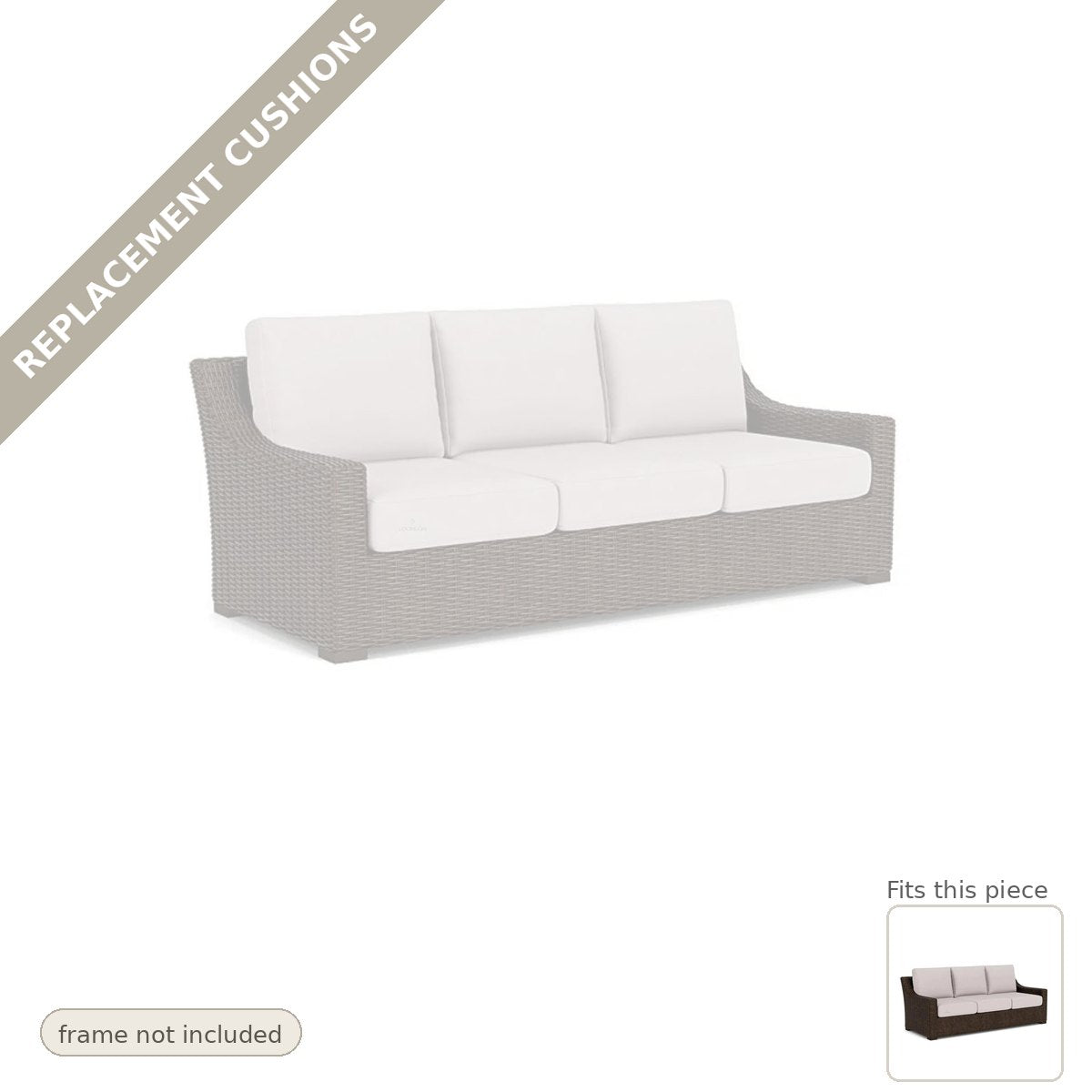 Cushions: Replacement For Mesa Outdoor Furniture Sunbrella Sofa - Fade Resistant