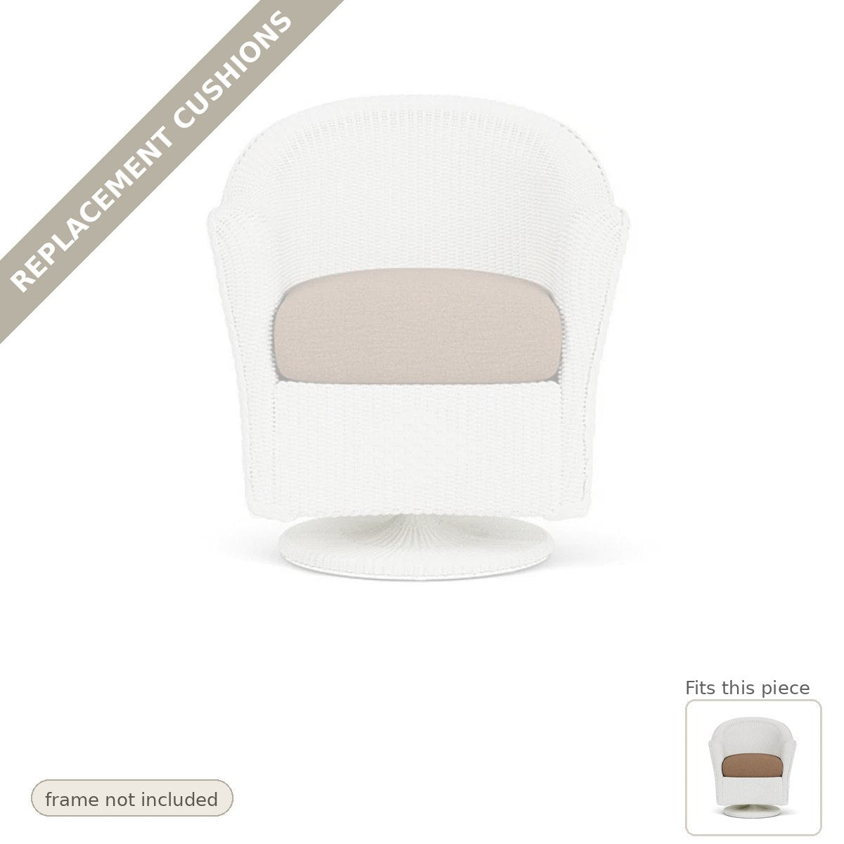 Cushions: Reflections Replacement Cushions Dining Swivel Chair - Commercial Grade