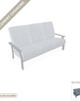 Cushions: St. Catherine Marine Grade Polymer Deep Cushion Sofa Replacement Cushion Set (cushions only)