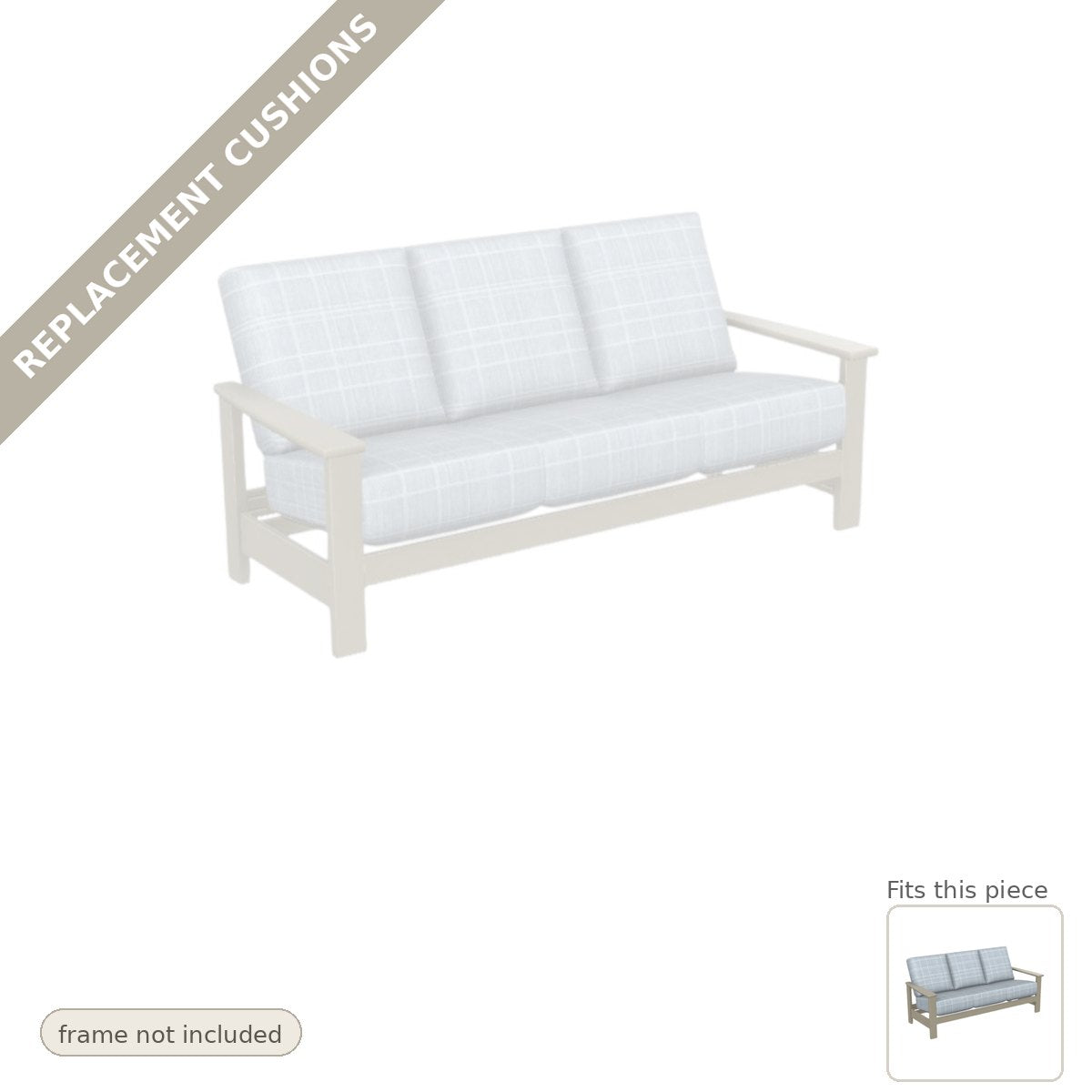 Cushions: Leeward Cushion Deep Seat Sofa Replacement Cushion Set (cushions only)