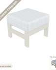 Cushions: Leeward Deep Seat Outdoor Ottoman Replacement Cushion Set (cushions only)