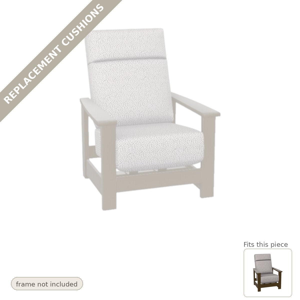 Cushions: Leeward Deep Seat High Back Hidden Motion Arm Chair Replacement Cushion Set (cushions only)