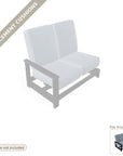 Cushions: Leeward MGP Hidden Motion Right Arm Two-Seat Sectional Replacement Cushion Set (cushions only)